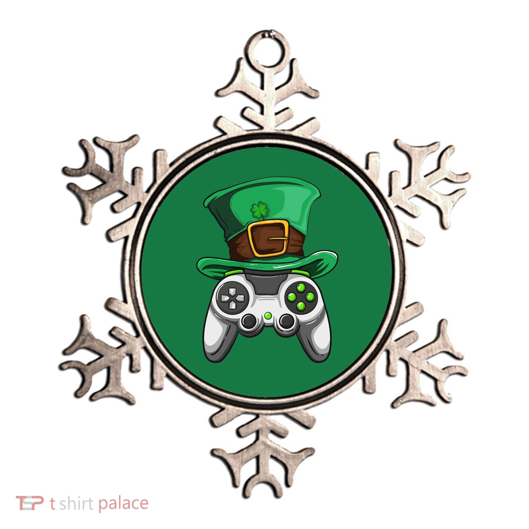 Video Gamer Controller Leprechaun Hat St. Patricks Day Boys Ornament