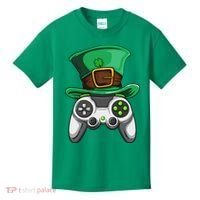 Video Gamer Controller Leprechaun Hat St. Patricks Day Boys Kids T-Shirt thumb 0