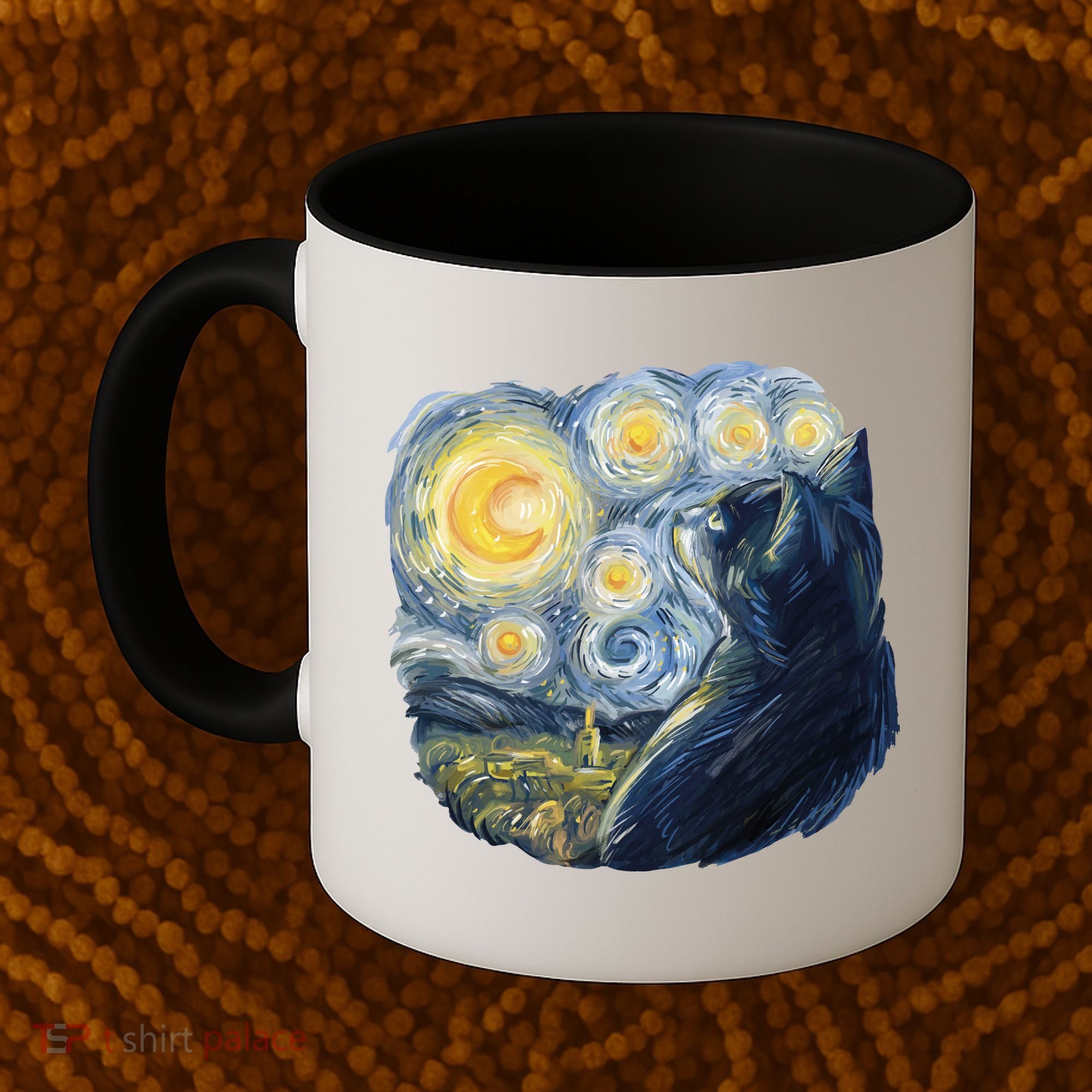 Van Gogh Cat Coffee Mug