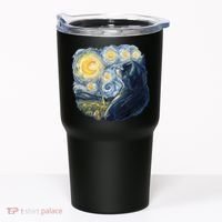 Van Gogh Cat Tumbler thumb 0