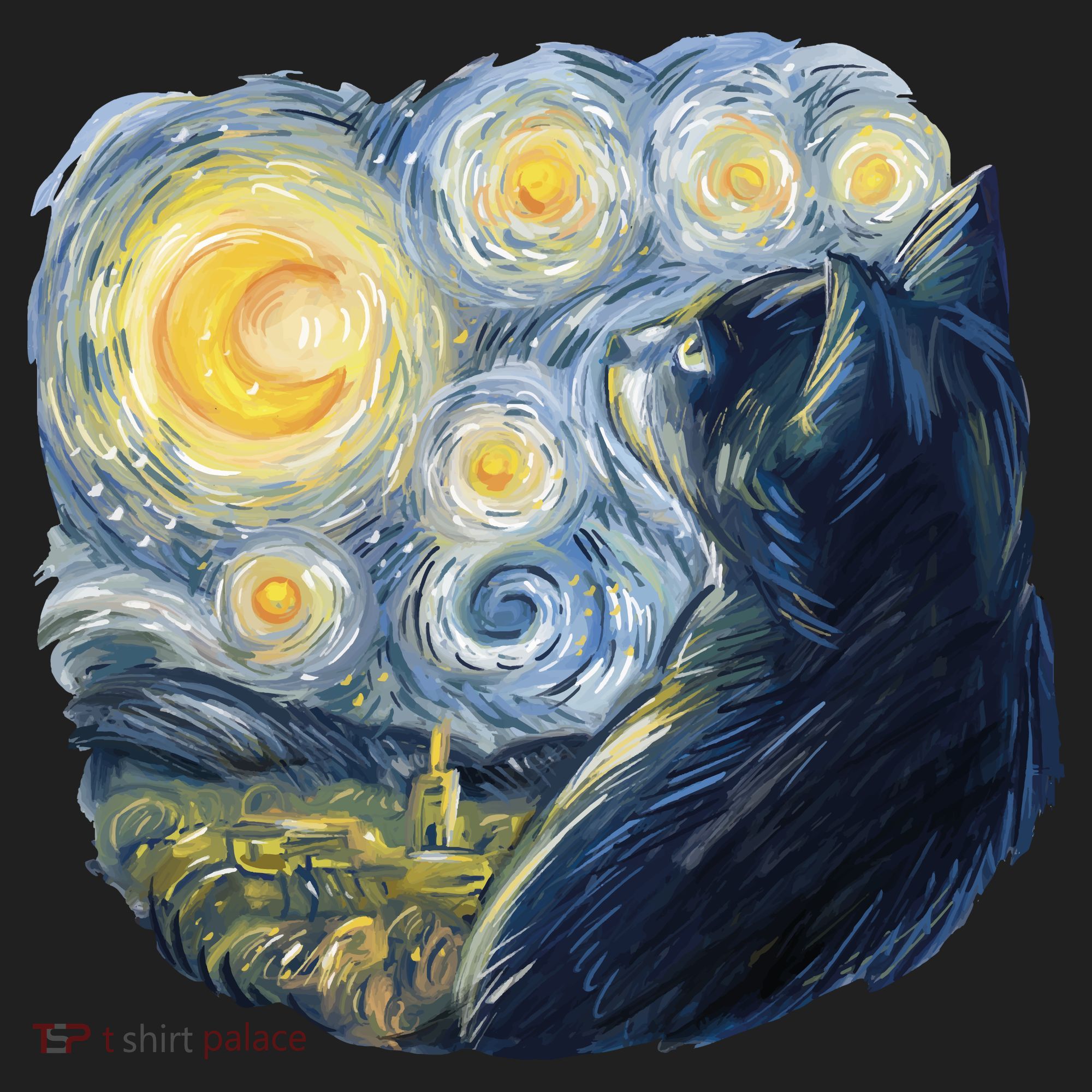 Van Gogh Cat Tumbler