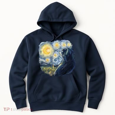 Van Gogh Cat Hoodie