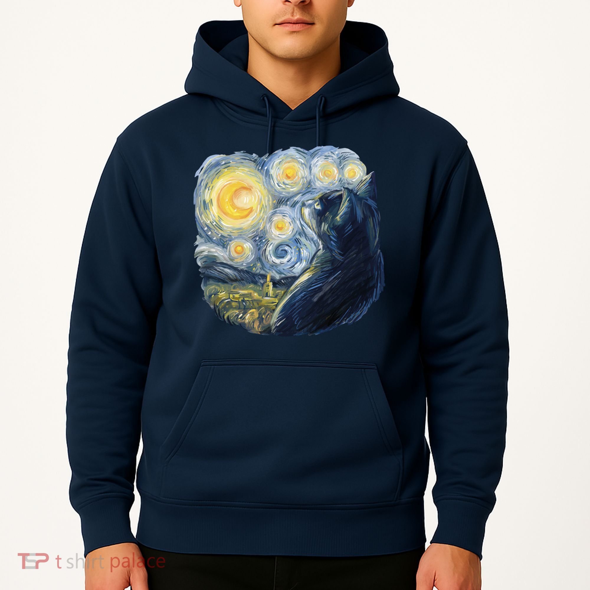 Van Gogh Cat Hoodie