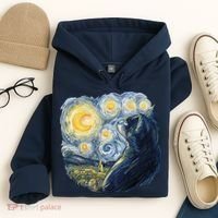 Van Gogh Cat Hoodie thumb 4
