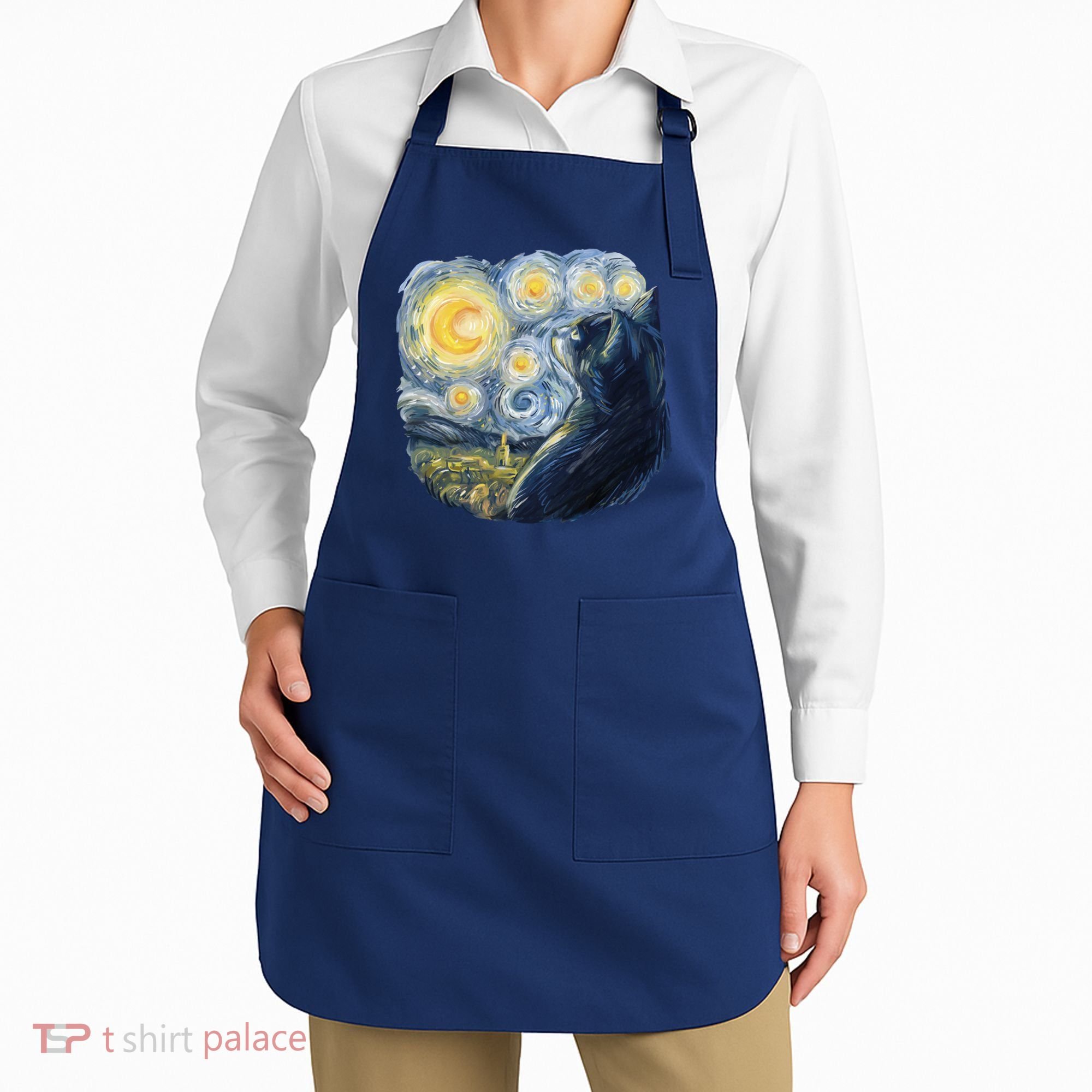 Van Gogh Cat Apron