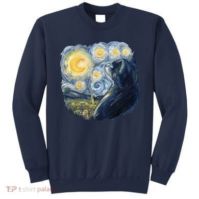 Van Gogh Cat Sweatshirt