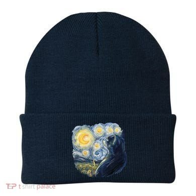 Van Gogh Cat Beanie