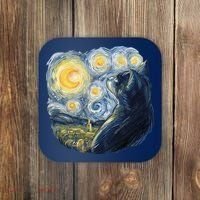 Van Gogh Cat Coaster thumb 0