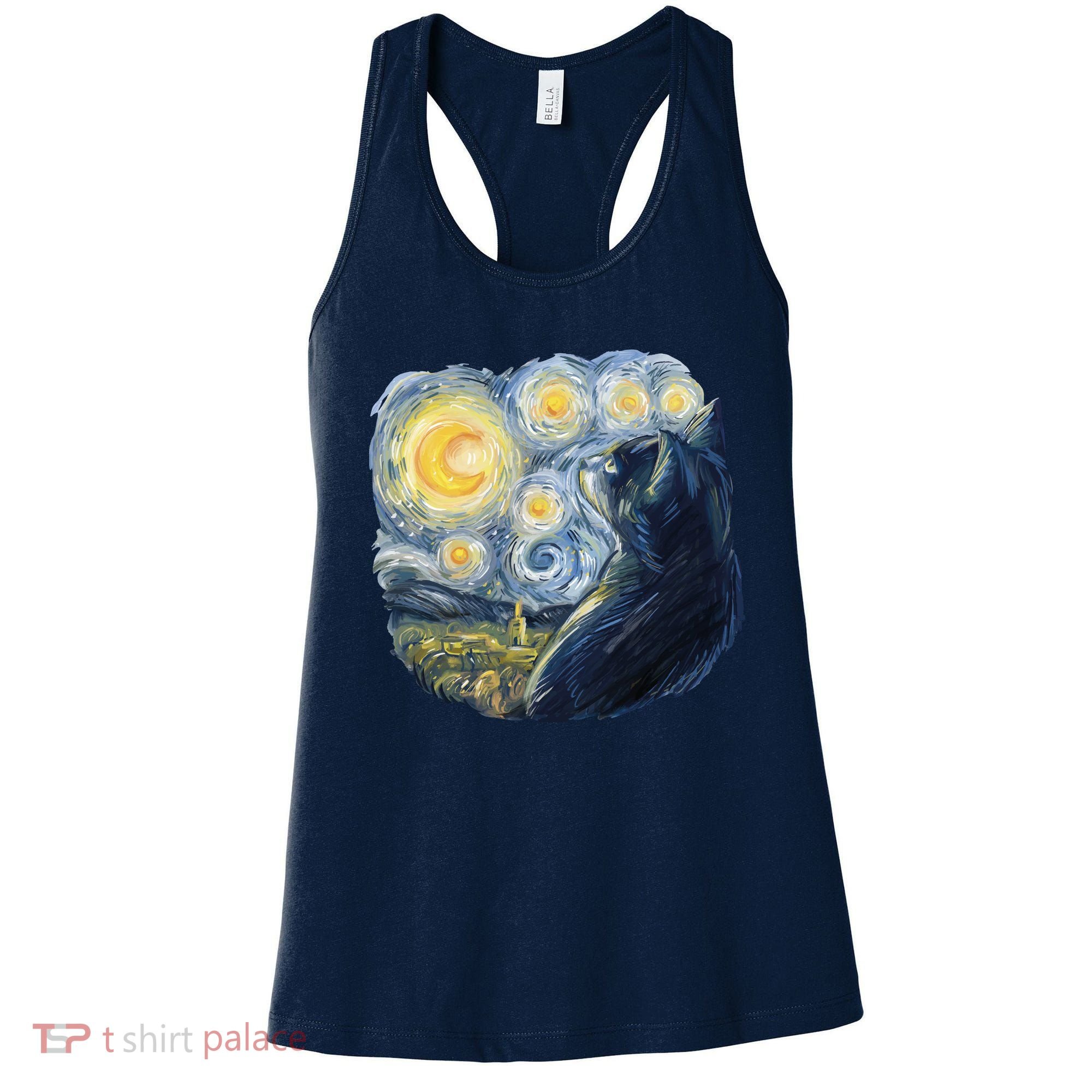 Van Gogh Cat Women's Tank Top