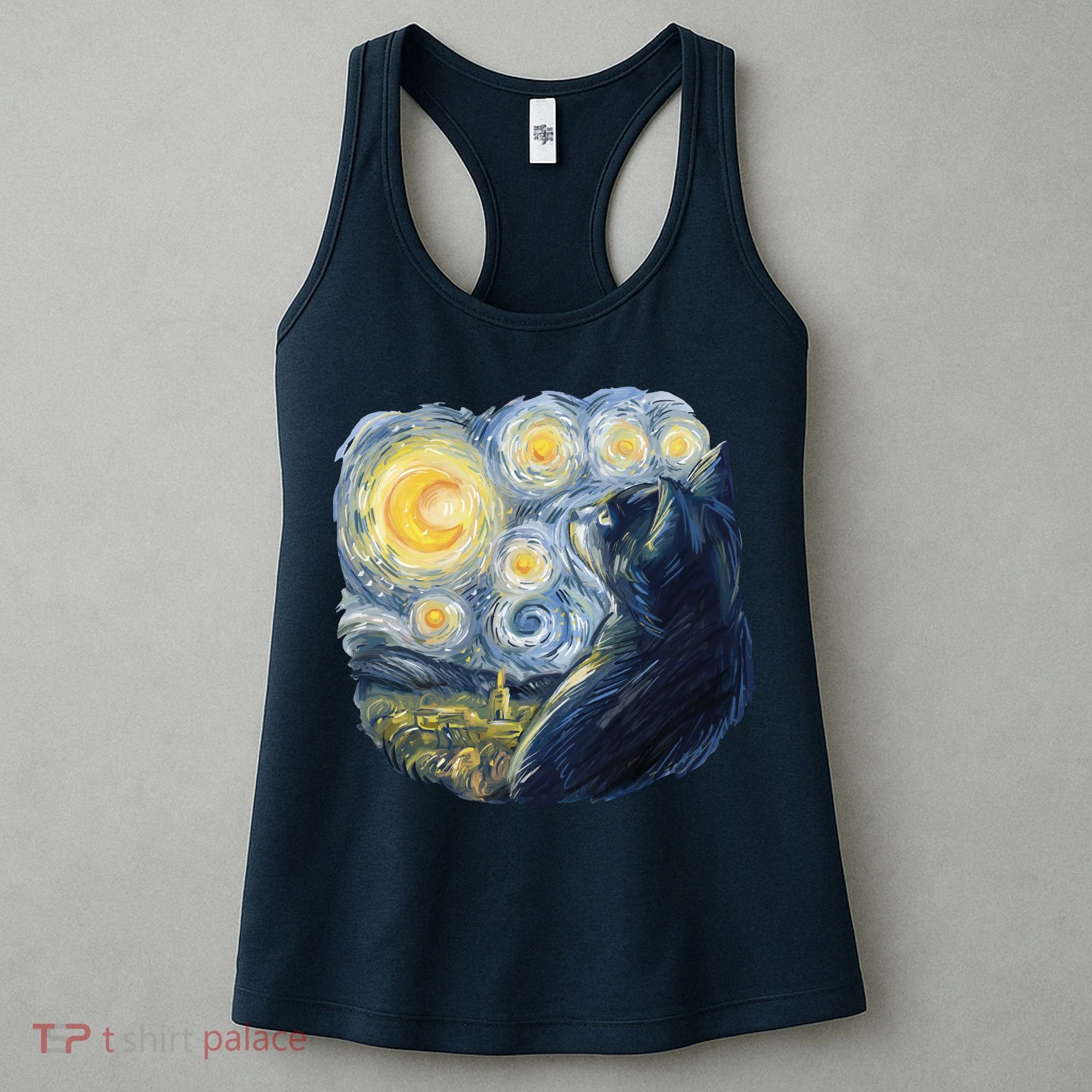 Van Gogh Cat Women's Tank Top