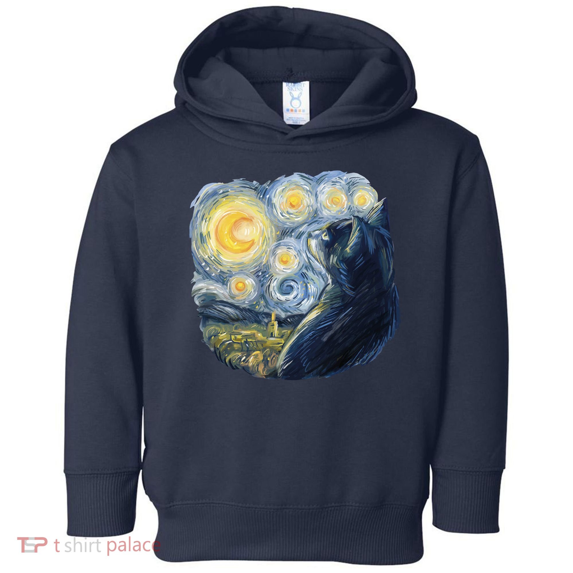 Van Gogh Cat Toddler Hoodie