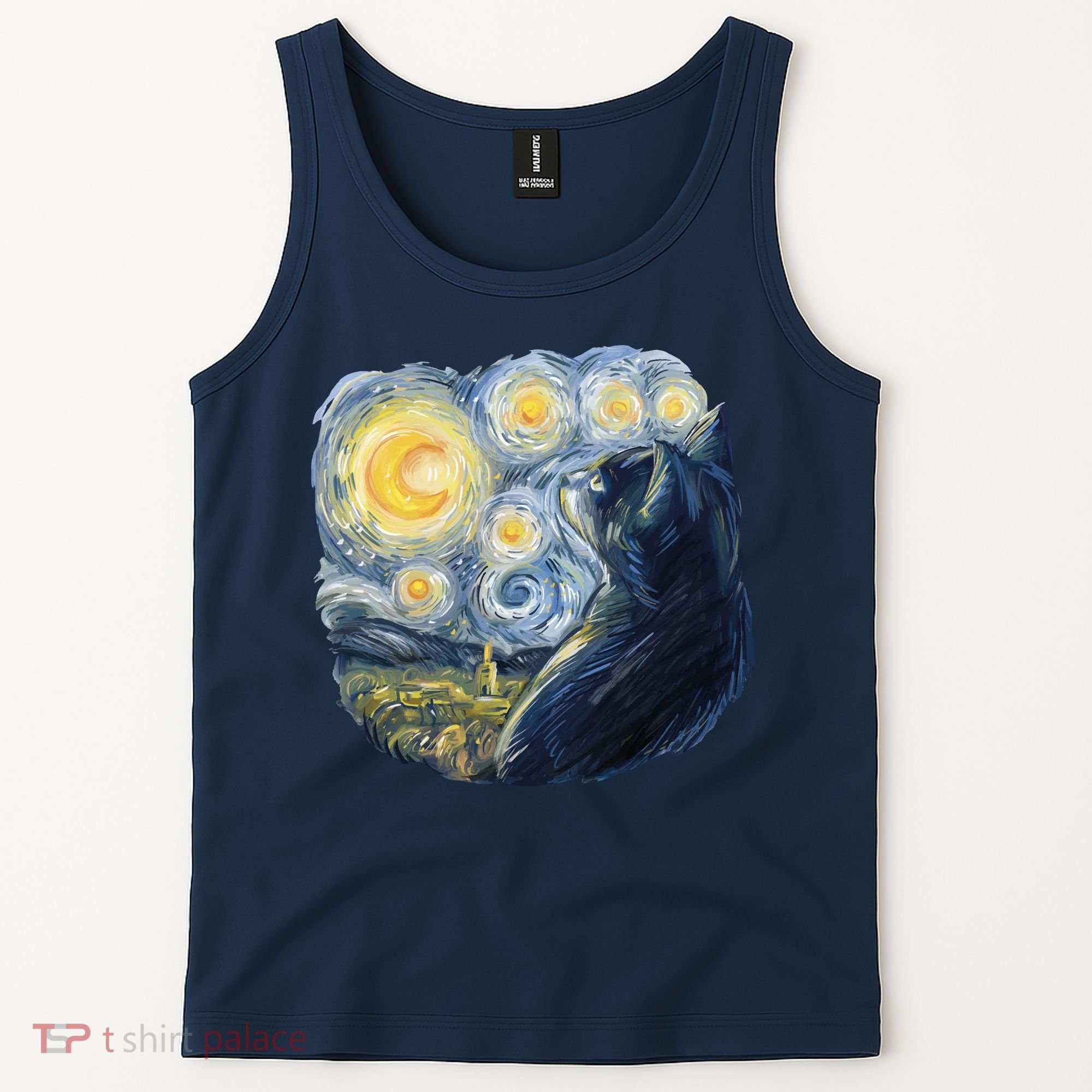 Van Gogh Cat Tank Top