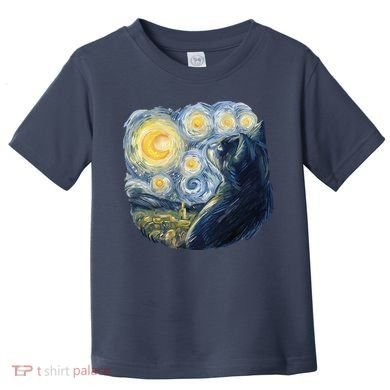 Van Gogh Cat Toddler T-Shirt