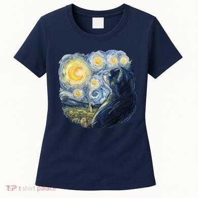 Van Gogh Cat Women's T-Shirt