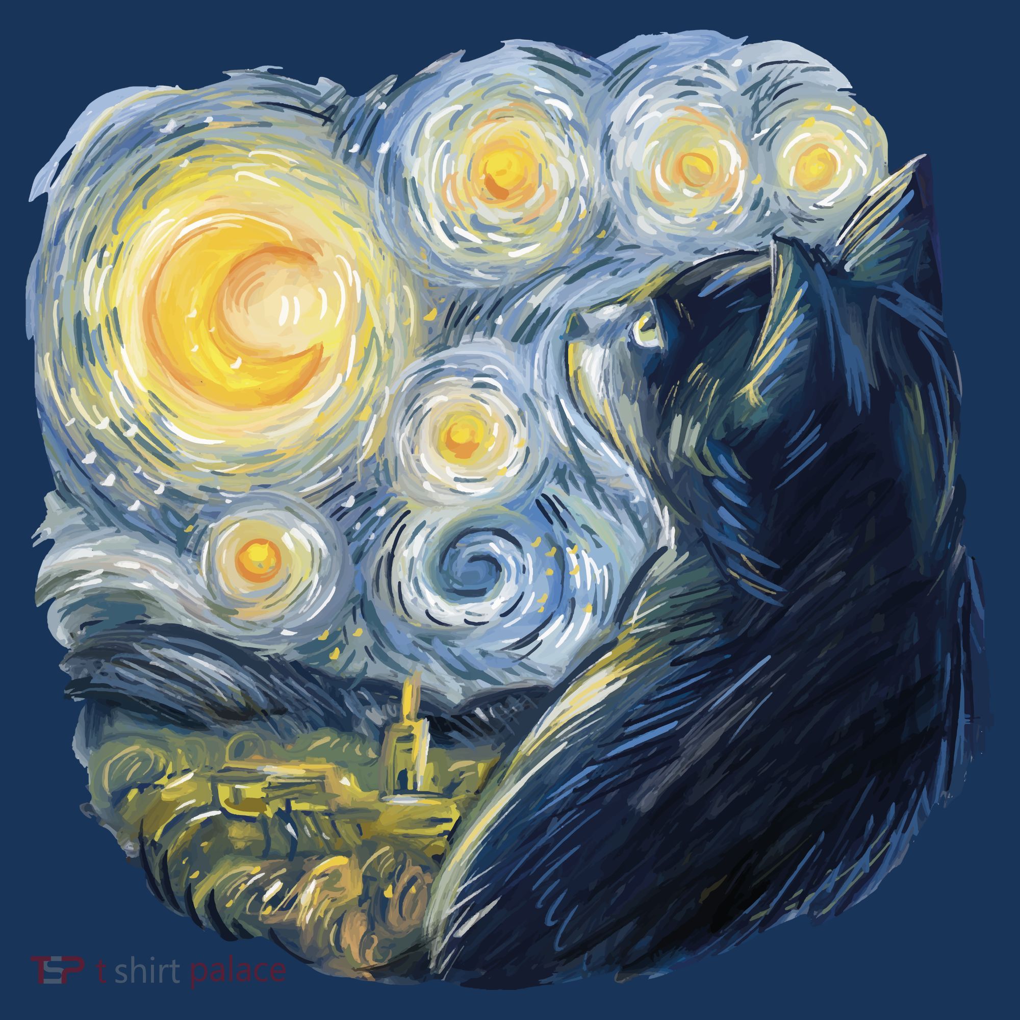 Van Gogh Cat Women's T-Shirt