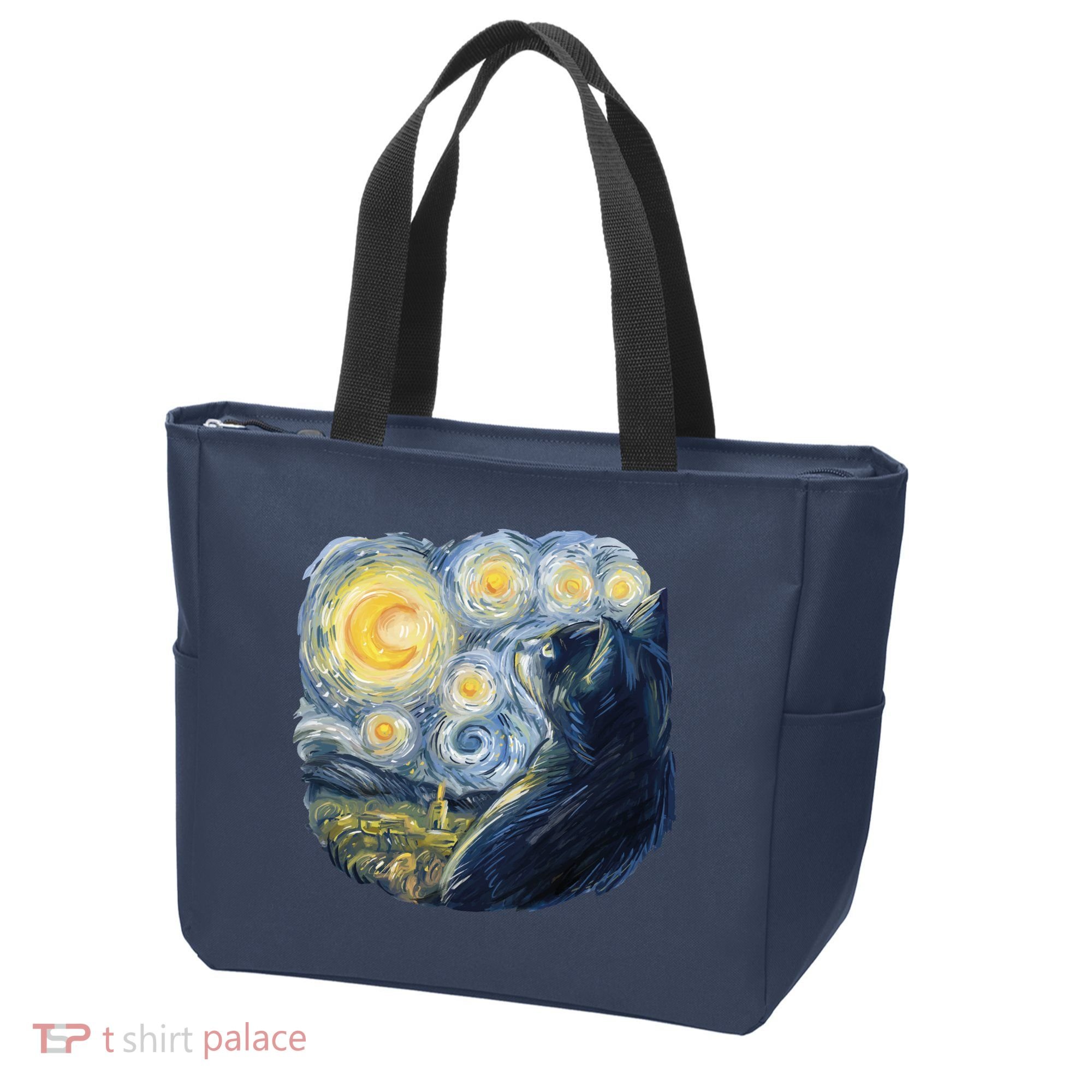 Van Gogh Cat Tote Bag