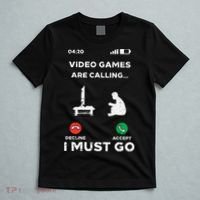 Video Games Calling Must Go Funny Gamer T-Shirt thumb 5