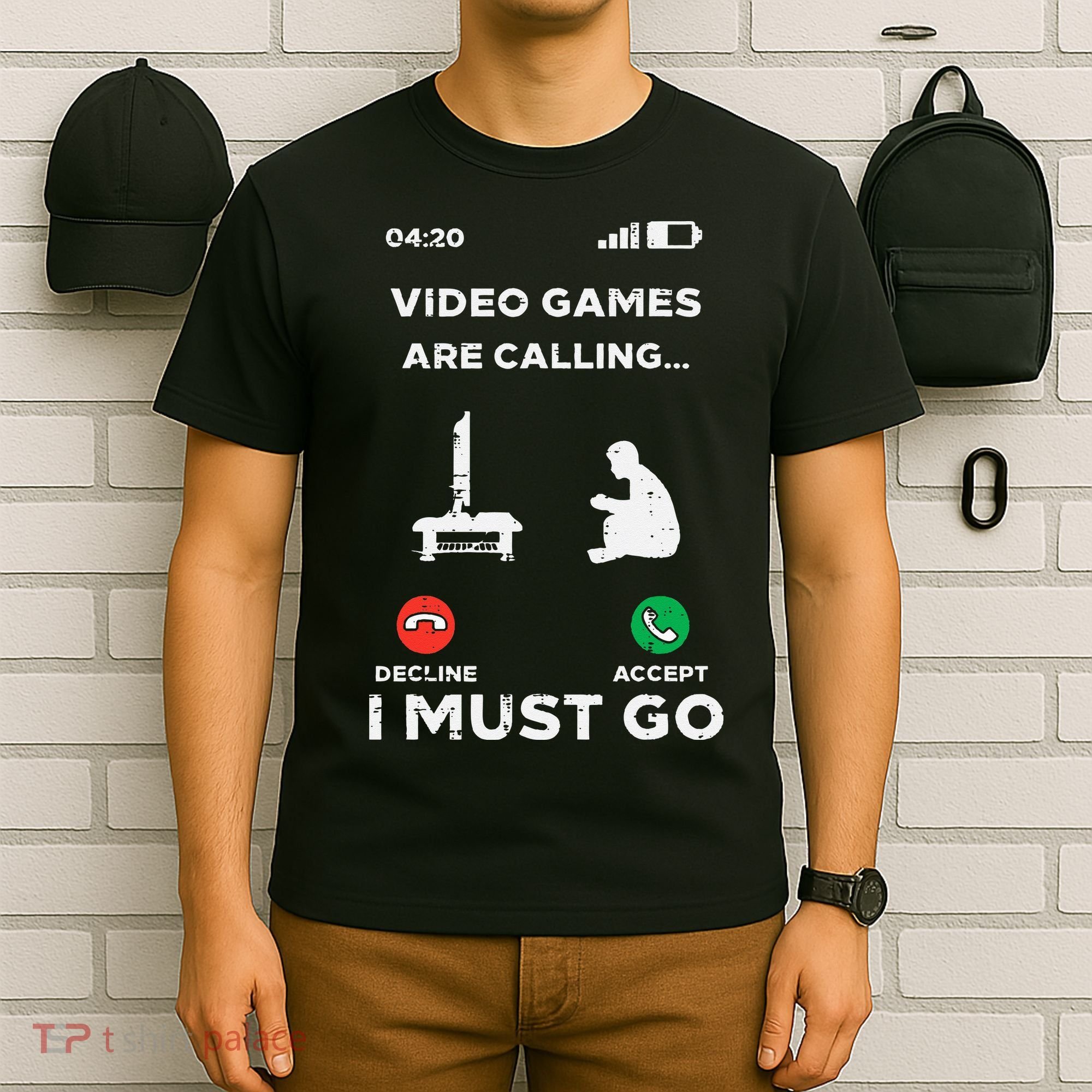 Video Games Calling Must Go Funny Gamer T-Shirt