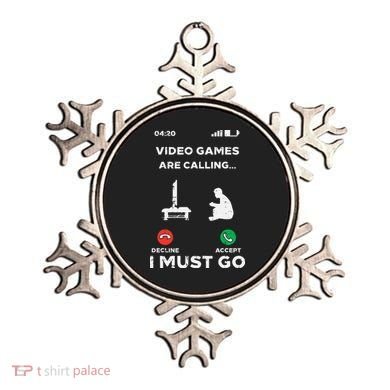 Video Games Calling Must Go Funny Gamer Ornament