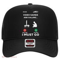 Video Games Calling Must Go Funny Gamer Hat thumb 0