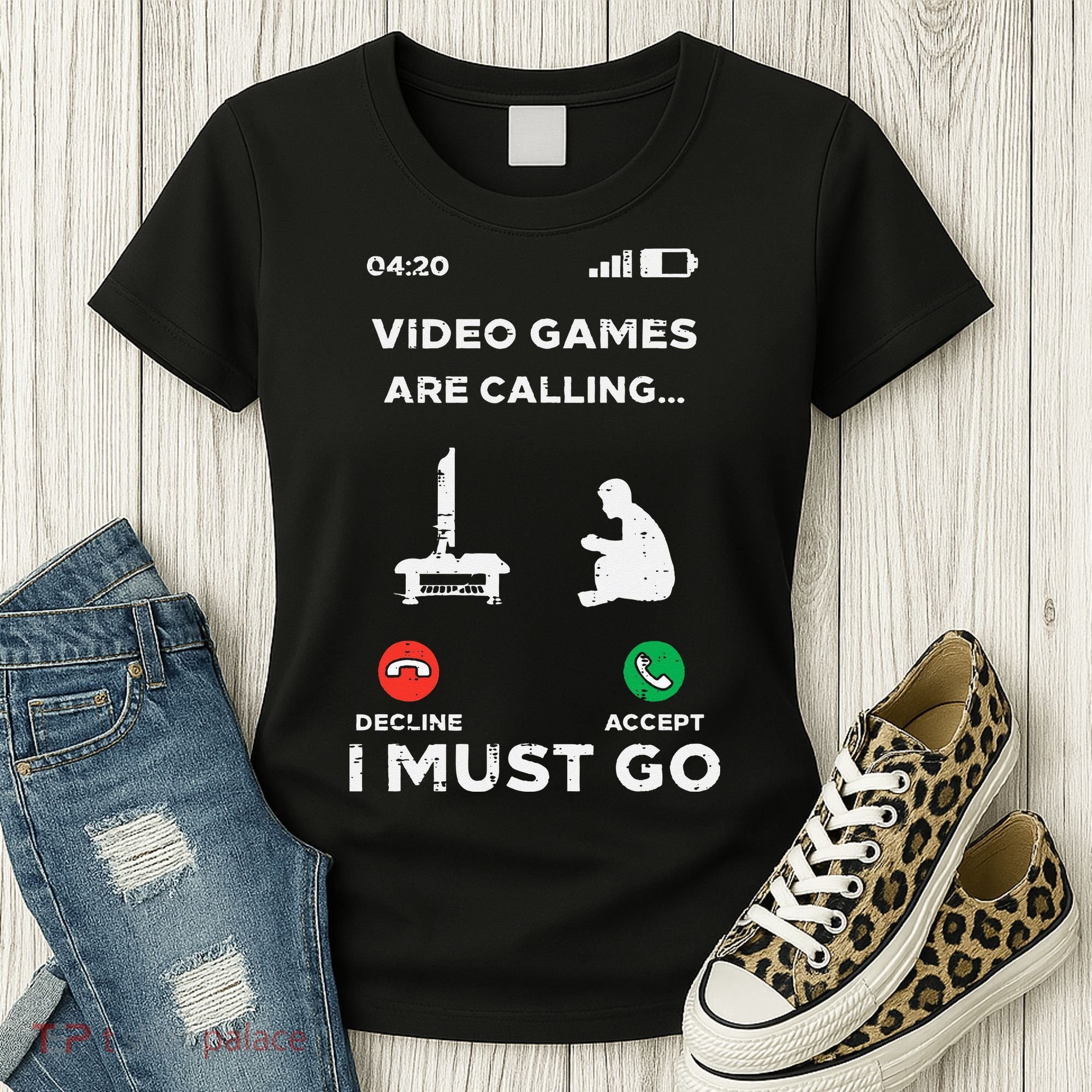 Video Games Calling Must Go Funny Gamer Women's T-Shirt