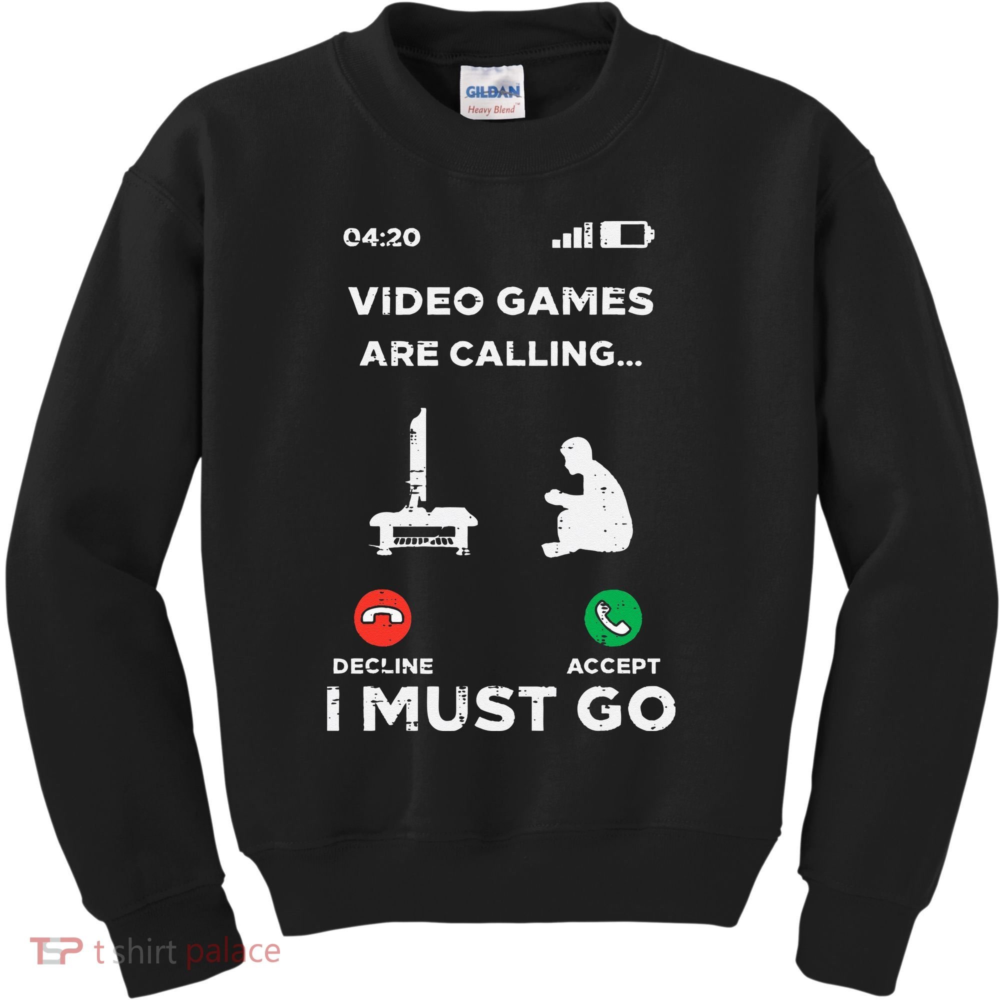 Video Games Calling Must Go Funny Gamer Kids Sweatshirt