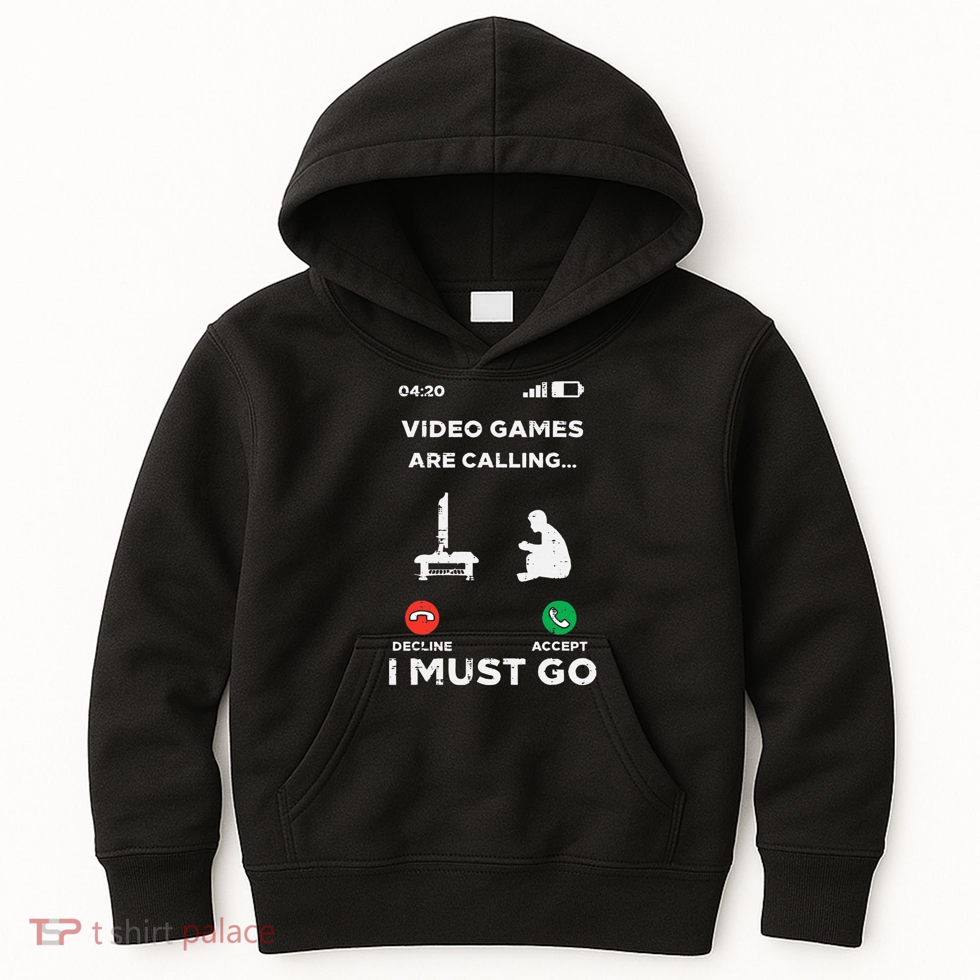 Video Games Calling Must Go Funny Gamer Kids Hoodie