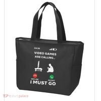 Video Games Calling Must Go Funny Gamer Tote Bag thumb 3