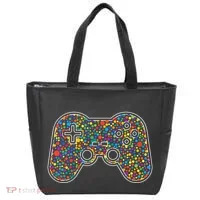 Video Game Controller Make Your Mark International Dot Day Tote Bag thumb 0