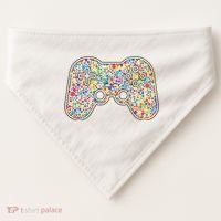 Video Game Controller Make Your Mark International Dot Day USA-Made Doggie Bandana thumb 0