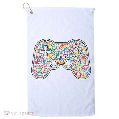 Video Game Controller Make Your Mark International Dot Day Golf Towel
