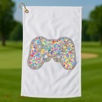 Video Game Controller Make Your Mark International Dot Day Golf Towel thumb 1