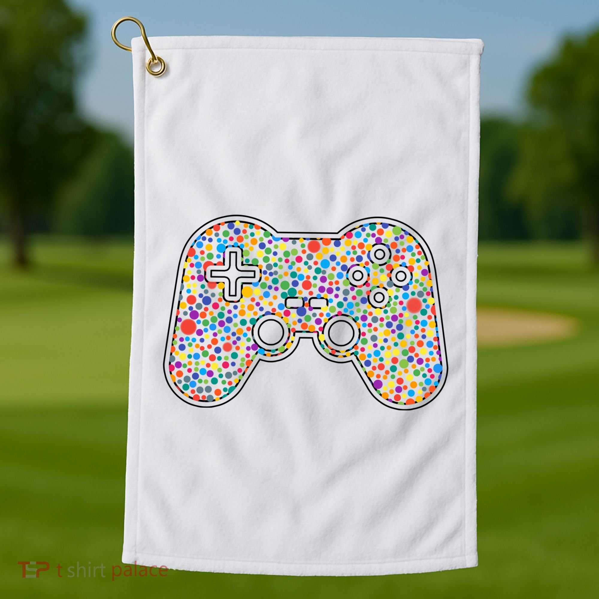 Video Game Controller Make Your Mark International Dot Day Golf Towel