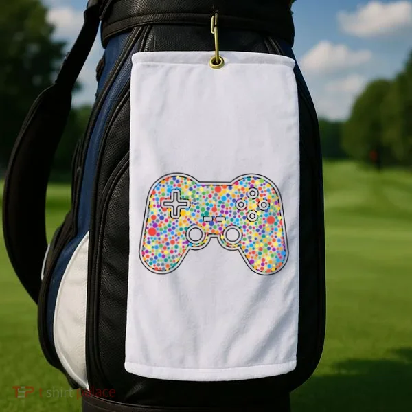 Video Game Controller Make Your Mark International Dot Day Golf Towel