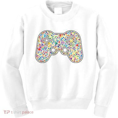 Video Game Controller Make Your Mark International Dot Day Kids Sweatshirt