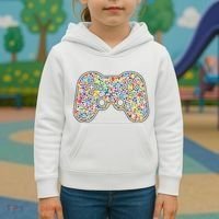 Video Game Controller Make Your Mark International Dot Day Kids Hoodie thumb 3