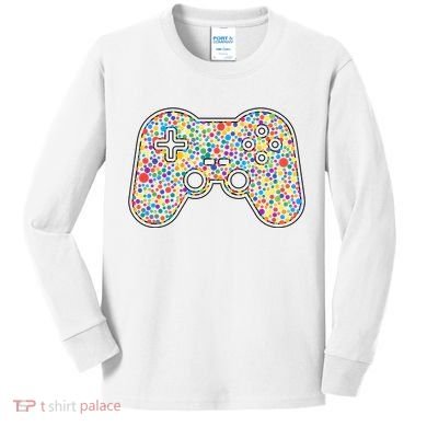Video Game Controller Make Your Mark International Dot Day Kids Long Sleeve Shirt