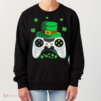 Video Game Controller Irish Gamer St Patricks Day Women's Sweatshirt