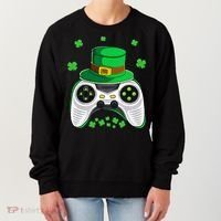 Video Game Controller Irish Gamer St Patricks Day Women's Sweatshirt thumb 0