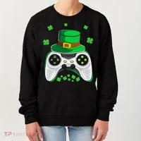 Video Game Controller Irish Gamer St Patricks Day Women's Sweatshirt thumb 0