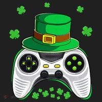 Video Game Controller Irish Gamer St Patricks Day Women's Sweatshirt thumb 2