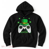 Video Game Controller Irish Gamer St Patricks Day Hoodie thumb 0