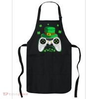 Video Game Controller Irish Gamer St Patricks Day Apron thumb 0