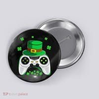 Video Game Controller Irish Gamer St Patricks Day Button thumb 0