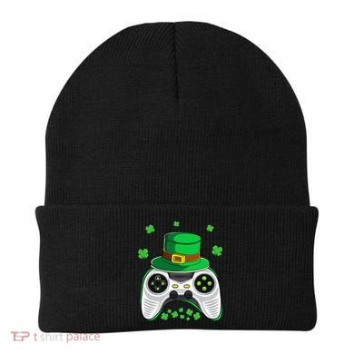 Video Game Controller Irish Gamer St Patricks Day Beanie