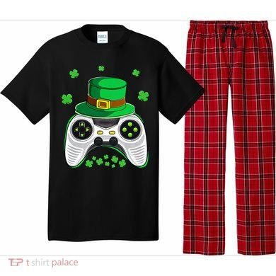 Video Game Controller Irish Gamer St Patricks Day Pajama Set