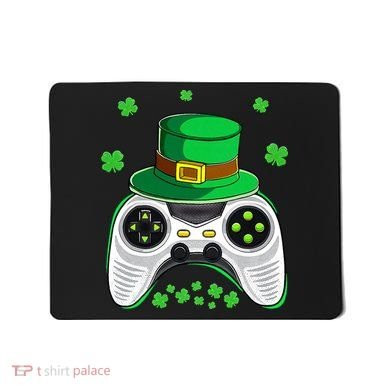 Video Game Controller Irish Gamer St Patricks Day Mousepad