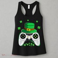 Video Game Controller Irish Gamer St Patricks Day Women's Tank Top thumb 3