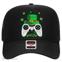 Video Game Controller Irish Gamer St Patricks Day Hat thumb 0
