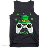 Video Game Controller Irish Gamer St Patricks Day Tank Top thumb 0